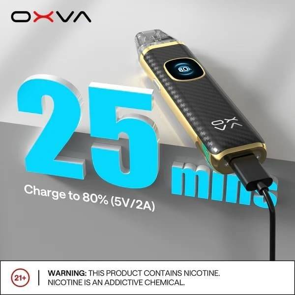 Oxva Xlim Pro 2 Pod -Black Carbon + Oxva Xlim Prefilled Rose Lemonade 20mg
